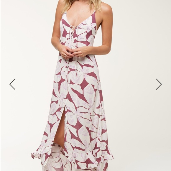 O'Neill Dresses & Skirts - O’Neill Ryder Maxi Dress with Slit NWT M